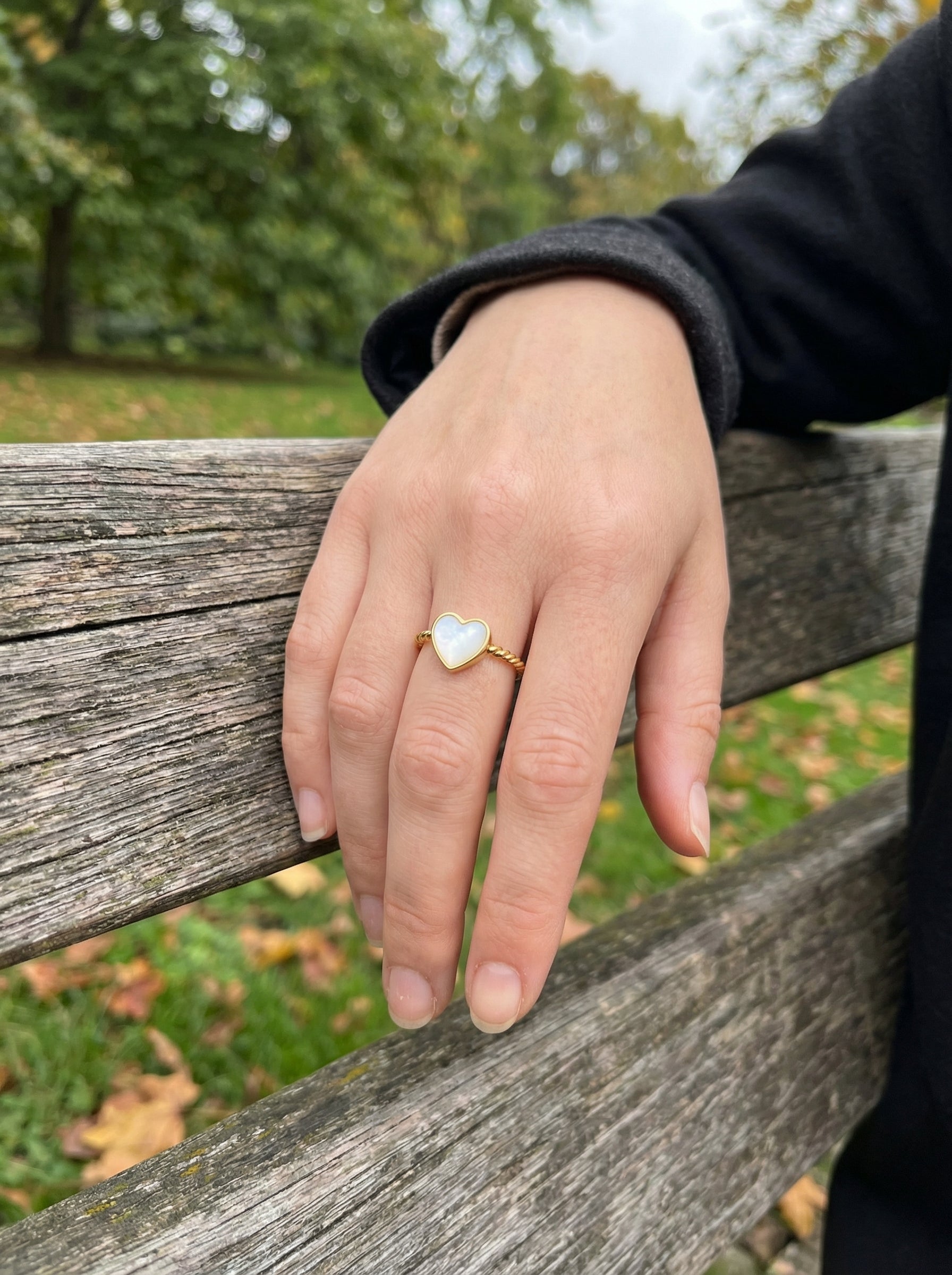 Amora Heart Enamel Ring