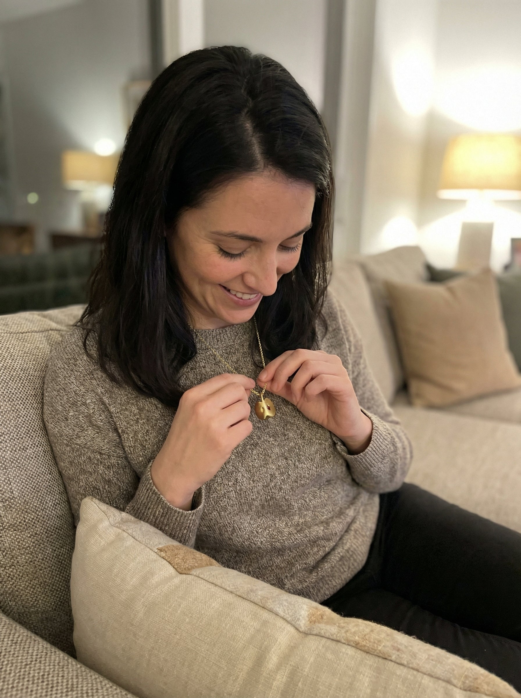 Eden Apple Charm Necklace