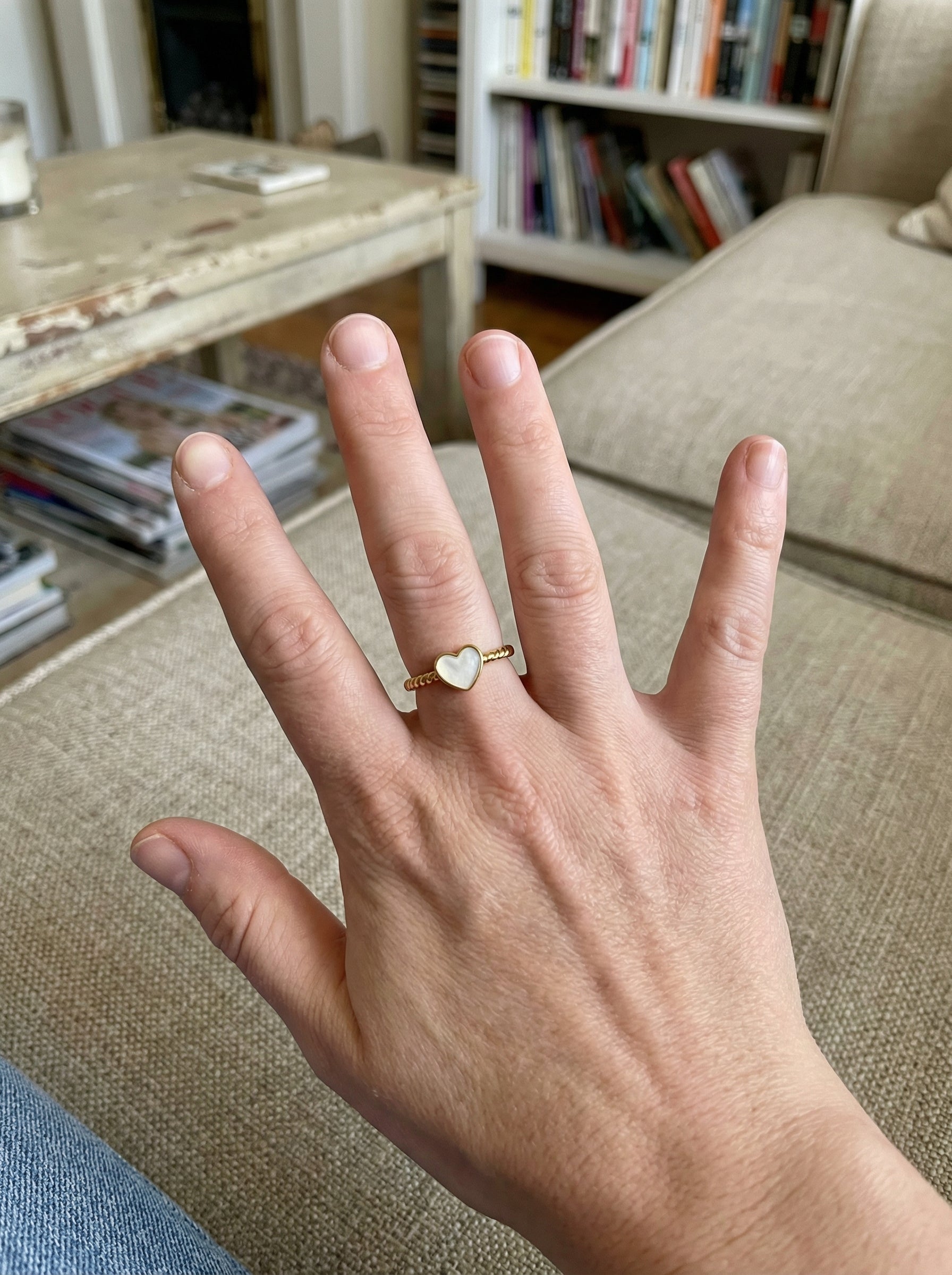 Amora Heart Enamel Ring