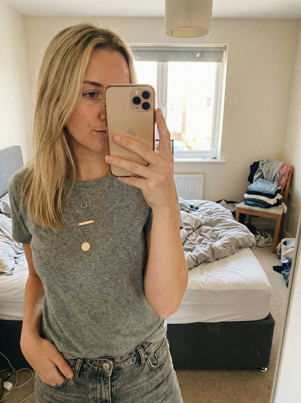 Cascade Layered Pendant Necklace