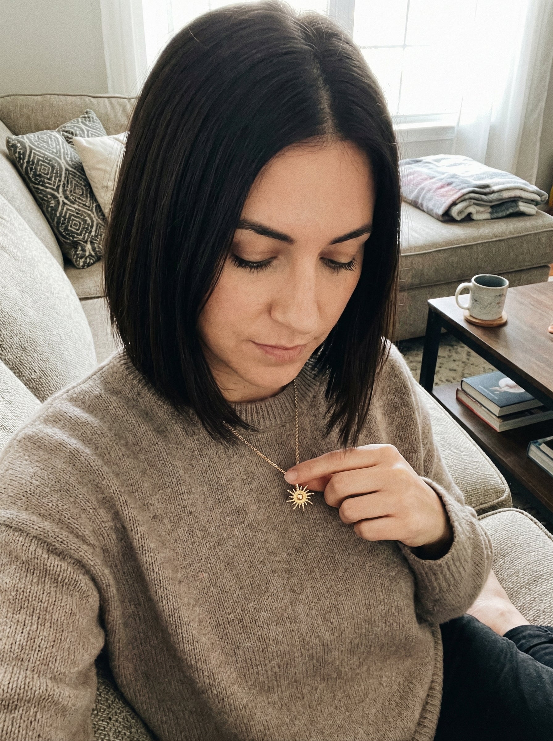 Soleil Gold Sun Pendant