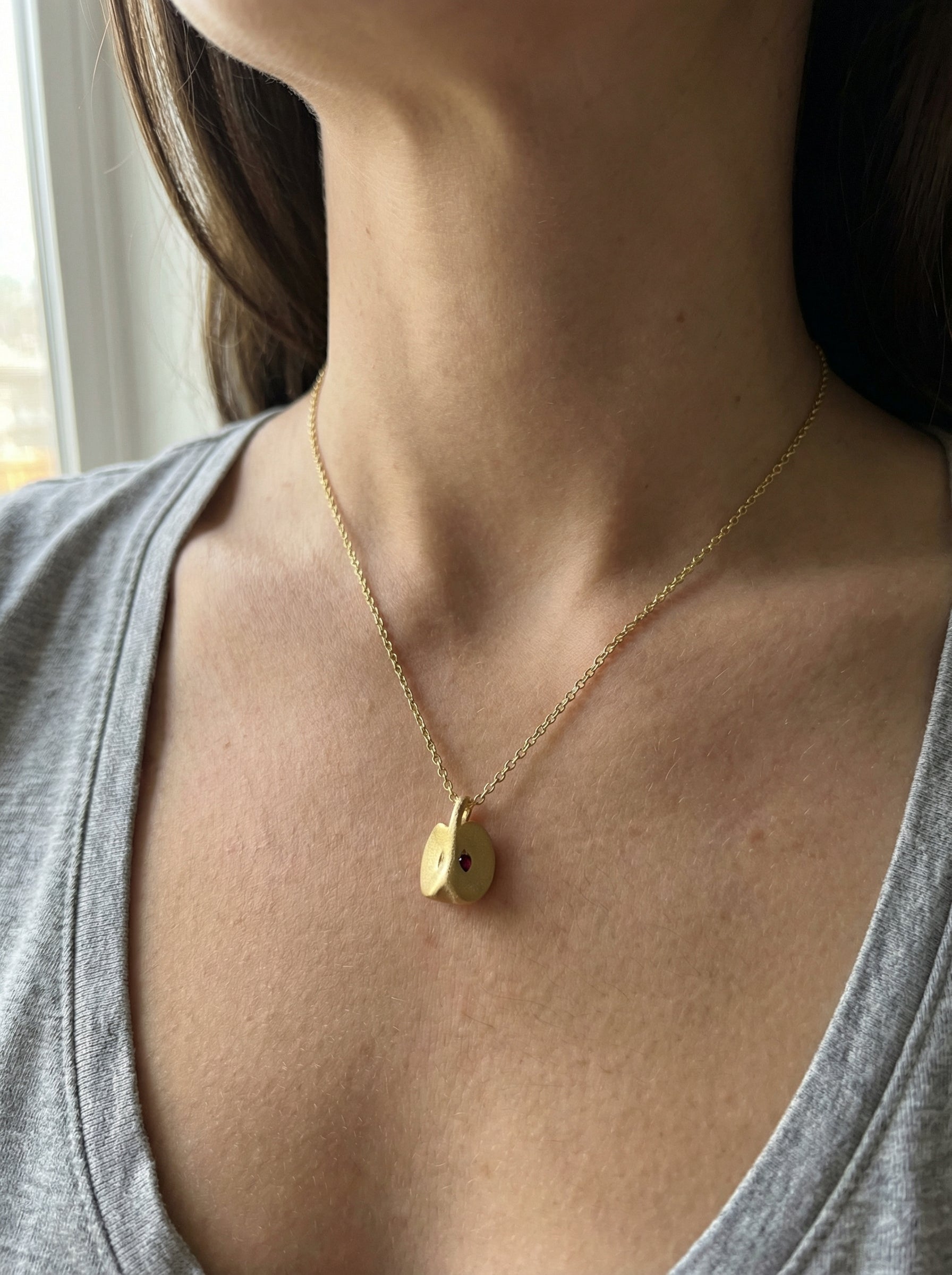 Eden Apple Charm Necklace