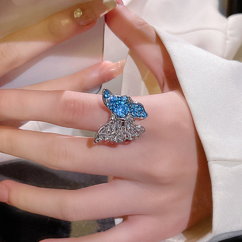 Papillon Crystal Butterfly Ring