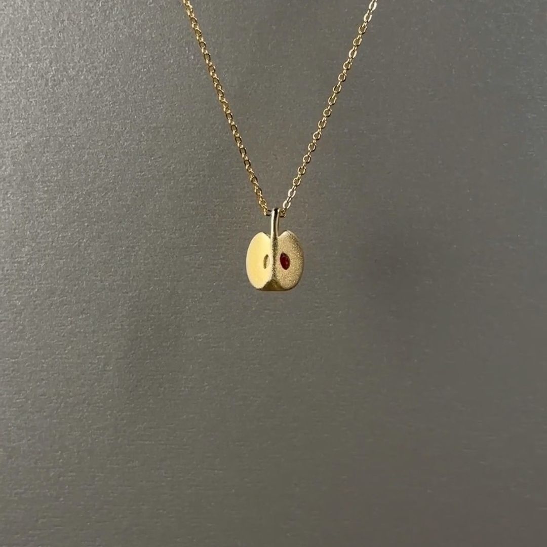 Eden Apple Charm Necklace