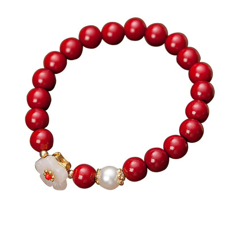 Cherry Blossom Beaded Bracelet