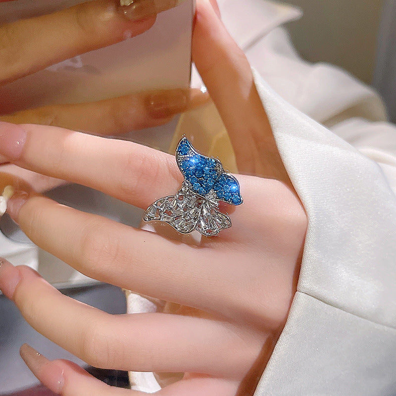 Papillon Crystal Butterfly Ring