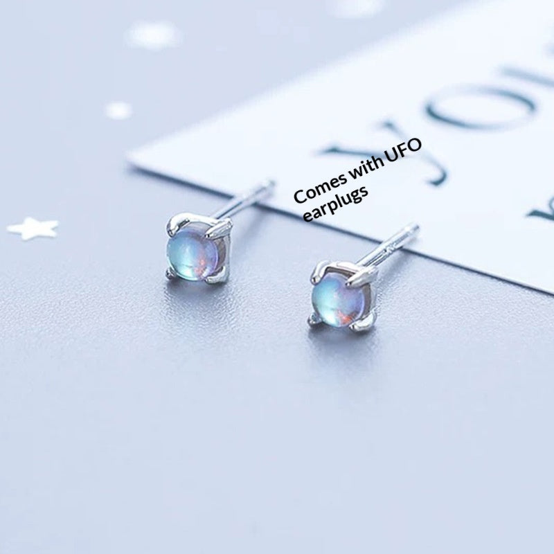 Celestia Moonstone Studs