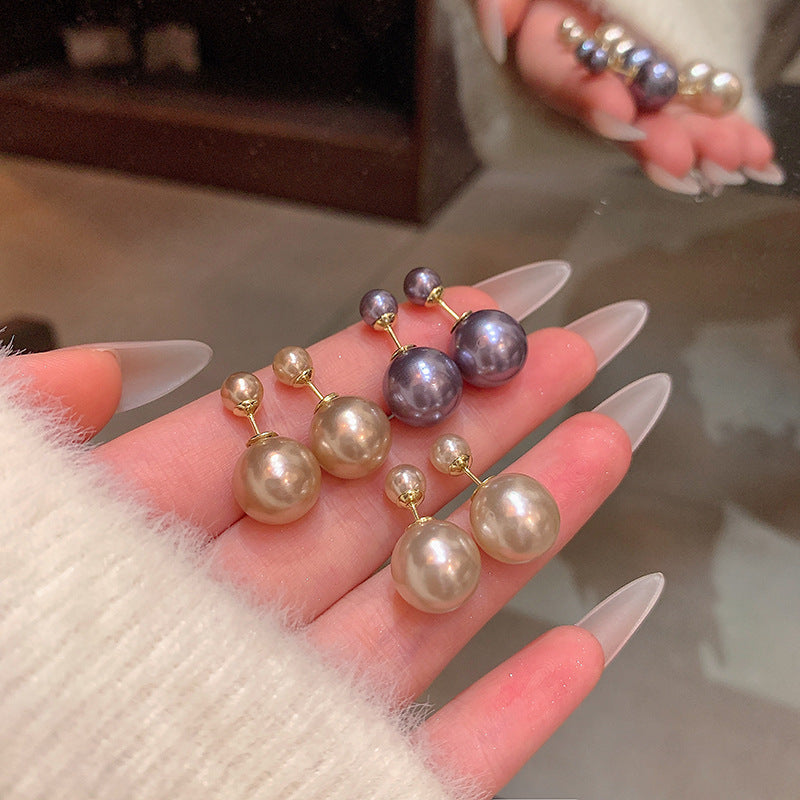 Mocha Pearl Stud Earrings