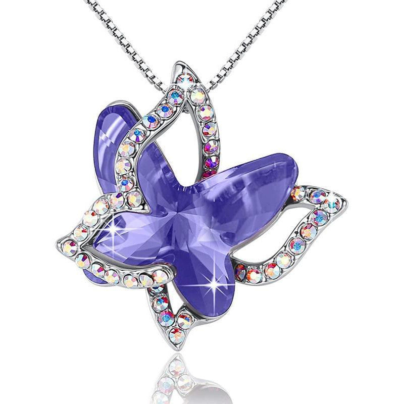 Aria Birthstone Butterfly Pendant