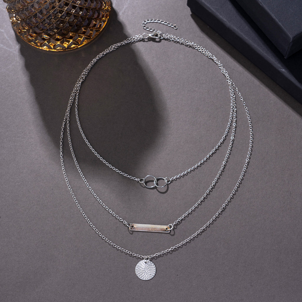 Cascade Layered Pendant Necklace