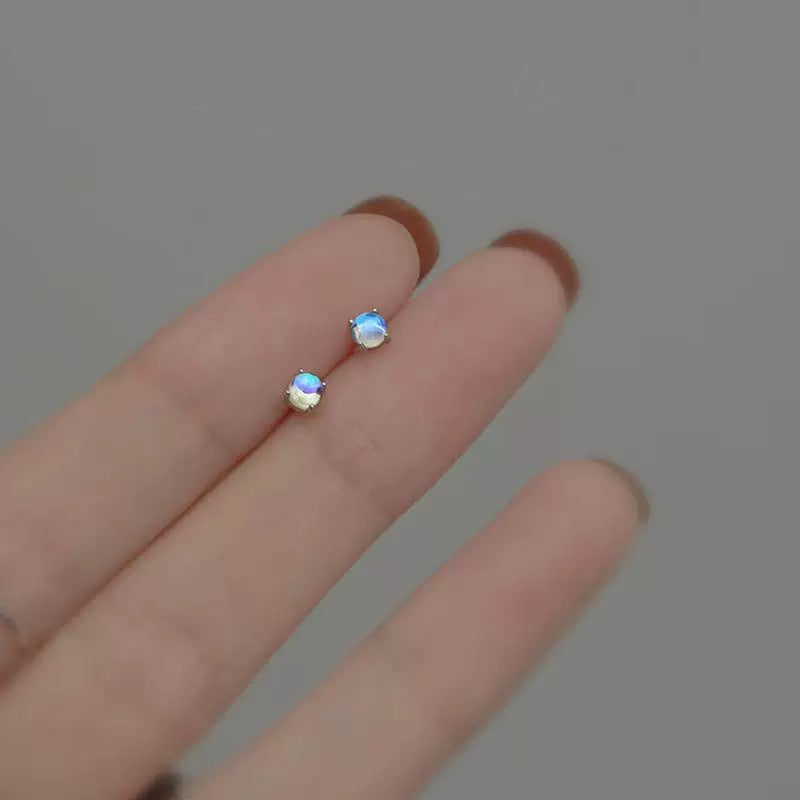 Celestia Moonstone Studs