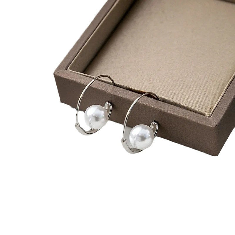 Eloise Pearl Hoop Earrings