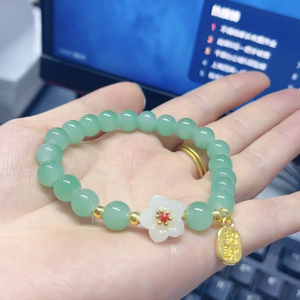 Cherry Blossom Beaded Bracelet