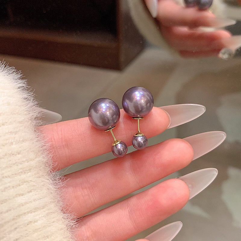 Mocha Pearl Stud Earrings