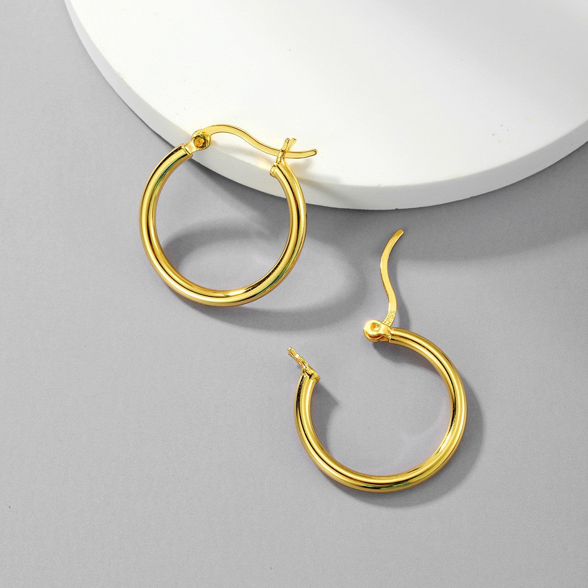 Classic Gold Hoop Earrings