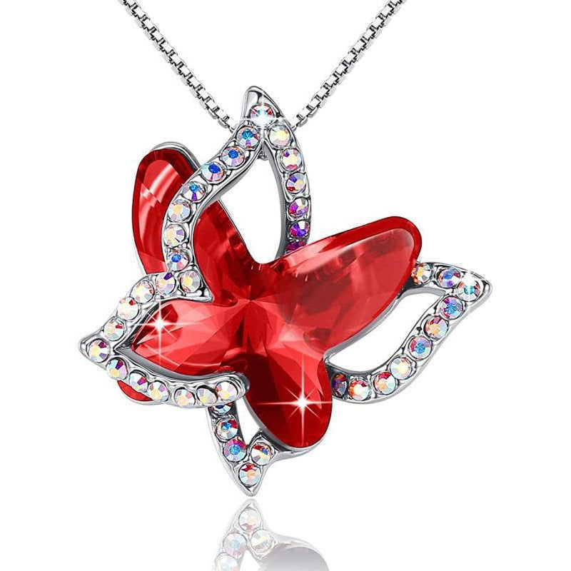 Aria Birthstone Butterfly Pendant