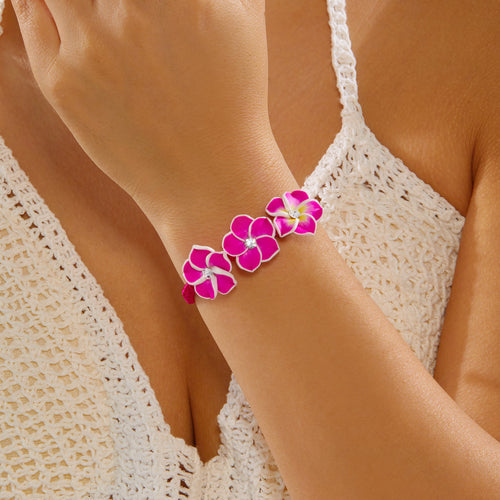 Bloom Beaded Flower Bracelet