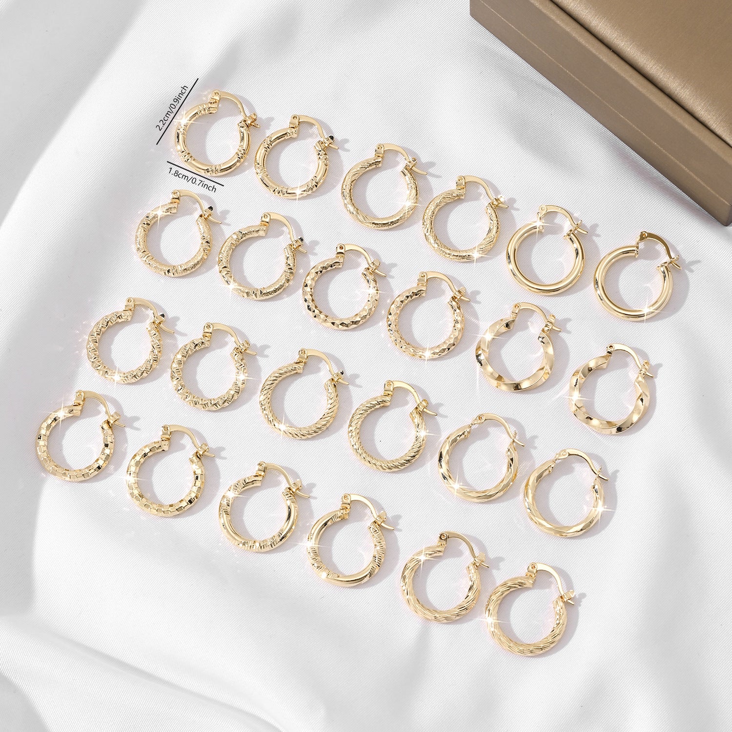 Luxe 18K Gold Huggie Collection