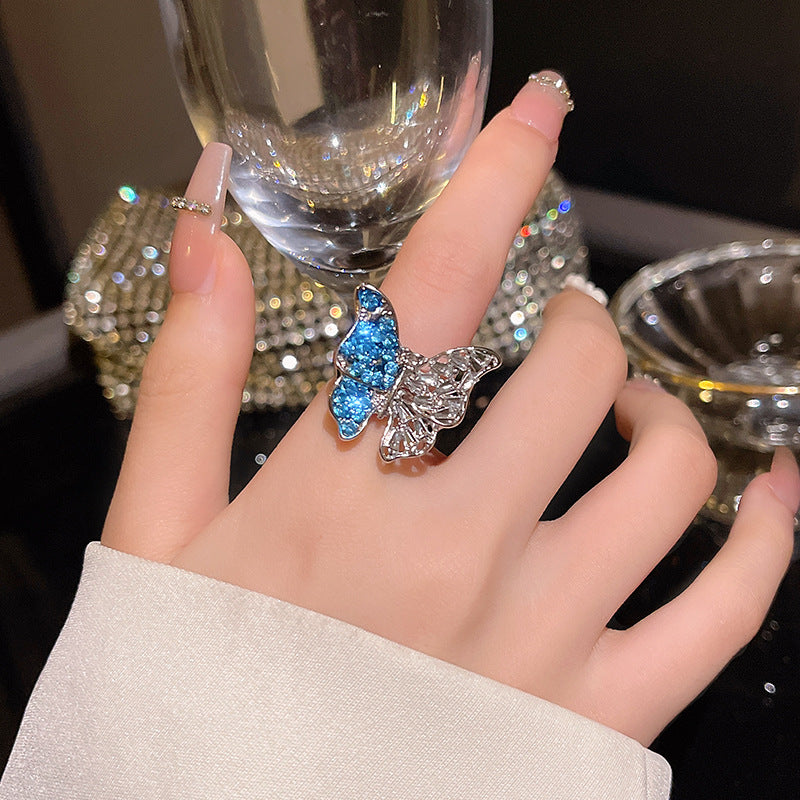 Papillon Crystal Butterfly Ring