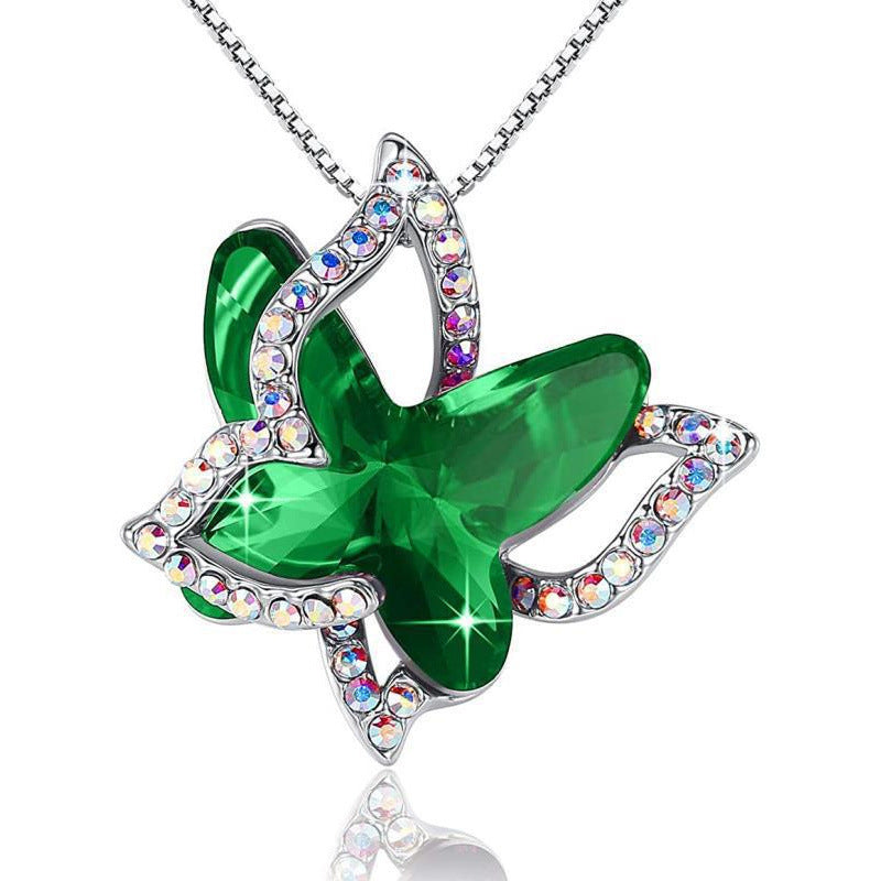 Aria Birthstone Butterfly Pendant