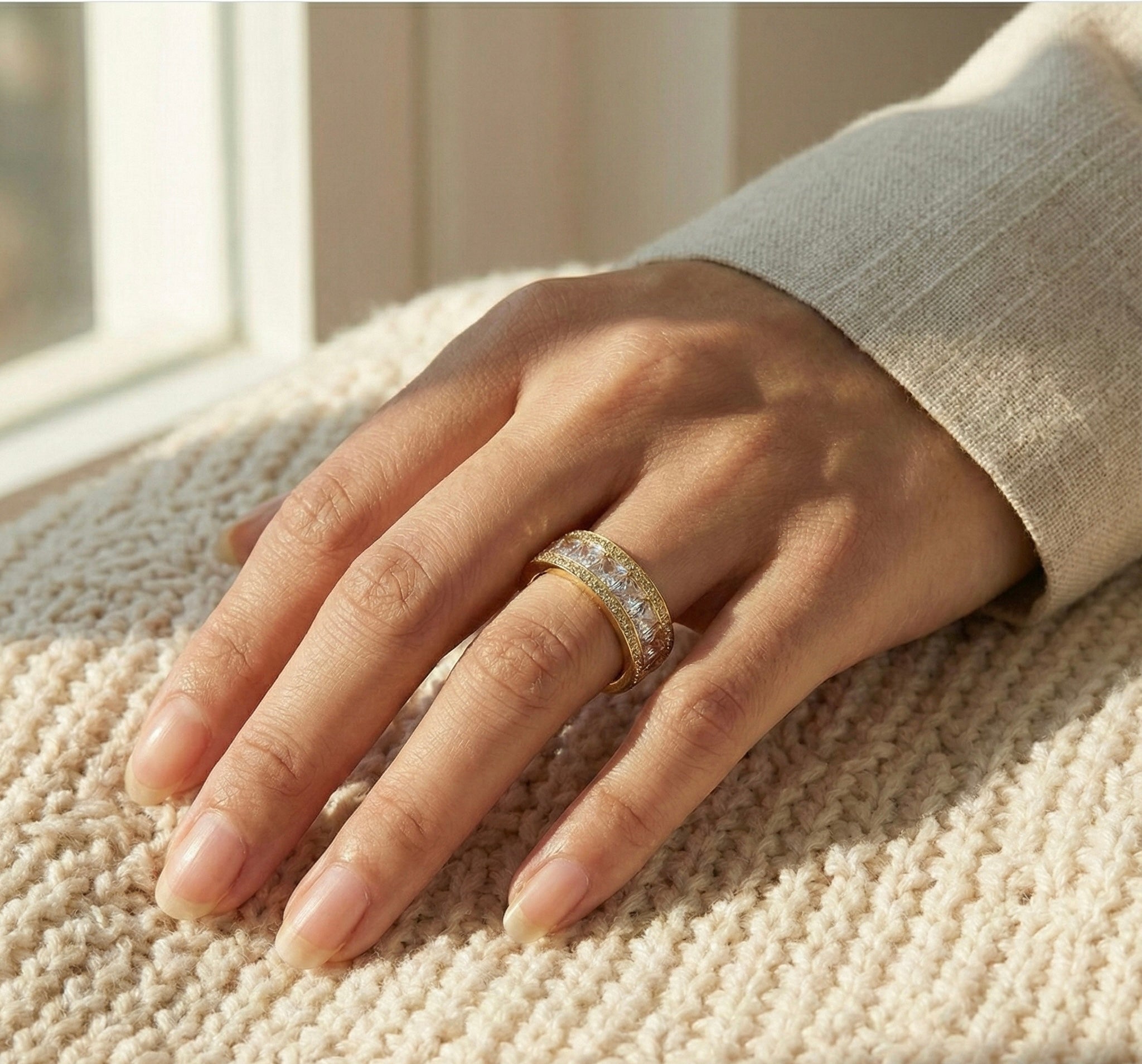 Luxe Micro-Pave Crystal Ring